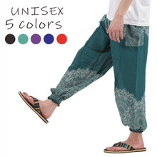 画像をギャラリービューアに読み込む, アジアンパンツ タイパンツ サルエルパンツ メンズ レディース ユニセックス 幅広ゴム エスニック SS-JD1612 M