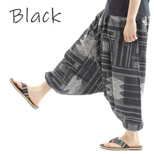 画像をギャラリービューアに読み込む, サルエルパンツ エスニック柄 アラジンパンツ ストライプ タイパンツ メンズ レディース ユニセックス ストライプカラー エスニック アラジン G