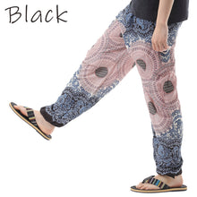 画像をギャラリービューアに読み込む, アジアンパンツ サルエルパンツ アラジンパンツ エスニック メンズ レディース フローラル柄 タイパンツ ユニセックス M