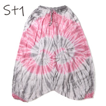 画像をギャラリービューアに読み込む, タイダイ サルエルパンツ アラジンパンツ メンズ レディース タイパンツ アジアンパンツ TD-ST M