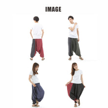 画像をギャラリービューアに読み込む, サルエルパンツ アラジンパンツ ストライプ タイパンツ メンズ レディース ユニセックス ストライプカラー エスニック アラジン 2色使い G