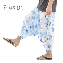 画像をギャラリービューアに読み込む, タイダイ サルエルパンツ アラジンパンツ メンズ レディース タイパンツ アジアンパンツ M