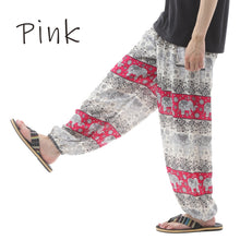 画像をギャラリービューアに読み込む, アジアンパンツ タイパンツ サルエルパンツ メンズ レディース ユニセックス 幅広ゴム エスニック SS-SR1724 G