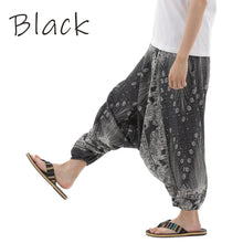 画像をギャラリービューアに読み込む, サルエルパンツ アラジンパンツ タイパンツ メンズ レディース ユニセックス フェザー柄 M