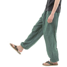 画像をギャラリービューアに読み込む, アジアンパンツ サルエルパンツ アラジンパンツ エスニック メンズ レディース ストライプ柄 タイパンツ ユニセックス G