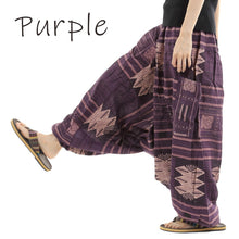 画像をギャラリービューアに読み込む, サルエルパンツ エスニック柄 アラジンパンツ ストライプ タイパンツ メンズ レディース ユニセックス ストライプカラー エスニック アラジン G