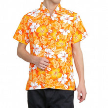 画像をギャラリービューアに読み込む, アロハシャツ メンズ レディース キッズ ハイビスカス ハワイ 沖縄 イベント 祭り ユニフォーム M A