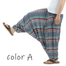 画像をギャラリービューアに読み込む, サルエルパンツ メンズ レディース アラジンパンツ レーヨン タイパンツ ユニセックス オールインワン PS-ボヘミアンG