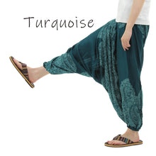 画像をギャラリービューアに読み込む, サルエルパンツ メンズ レディース アラジンパンツ レーヨン ペイズリー柄 2021C タイパンツ ユニセックス オールインワン M