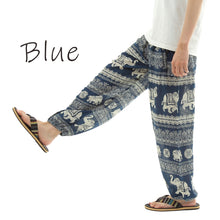 画像をギャラリービューアに読み込む, アジアンパンツ タイパンツ サルエルパンツ メンズ レディース ユニセックス 幅広ゴム エスニック SS-ST4631 G