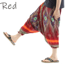 画像をギャラリービューアに読み込む, サルエルパンツ メンズ レディース アラジンパンツ レーヨン ピーコック タイパンツ ユニセックス オールインワン M