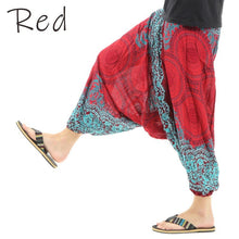 画像をギャラリービューアに読み込む, サルエルパンツ メンズ レディース アラジンパンツ レーヨン フローラル タイパンツ ユニセックス オールインワン M