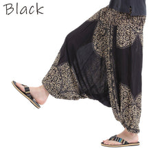 画像をギャラリービューアに読み込む, サルエルパンツ メンズ レディース アラジンパンツ レーヨン エレガント柄 タイパンツ ユニセックス オールインワン G