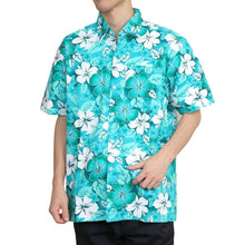 画像をギャラリービューアに読み込む, アロハシャツ メンズ レディース キッズ ハイビスカス ハワイ 沖縄 イベント 祭り ユニフォーム M A