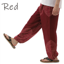 画像をギャラリービューアに読み込む, アジアンパンツ サルエルパンツ アラジンパンツ エスニック メンズ レディース タイパンツ ユニセックス AP-2021C M
