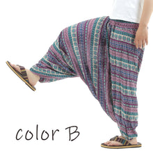 画像をギャラリービューアに読み込む, サルエルパンツ メンズ レディース アラジンパンツ レーヨン タイパンツ ユニセックス オールインワン PS-ボヘミアンM