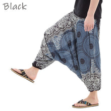 画像をギャラリービューアに読み込む, サルエルパンツ メンズ レディース アラジンパンツ レーヨン 向日葵柄 タイパンツ ユニセックス オールインワン M