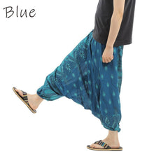 画像をギャラリービューアに読み込む, サルエルパンツ メンズ レディース アラジンパンツ レーヨン ドロップ柄 タイパンツ ユニセックス オールインワン G