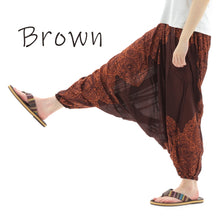 画像をギャラリービューアに読み込む, サルエルパンツ メンズ レディース アラジンパンツ レーヨン ペイズリー柄 2021C タイパンツ ユニセックス オールインワン M