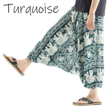 画像をギャラリービューアに読み込む, サルエルパンツ メンズ レディース アラジンパンツ レーヨン ゾウD タイパンツ ユニセックス オールインワン G