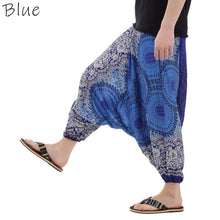 画像をギャラリービューアに読み込む, サルエルパンツ メンズ レディース アラジンパンツ レーヨン 向日葵柄 タイパンツ ユニセックス オールインワン M