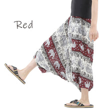 画像をギャラリービューアに読み込む, サルエルパンツ メンズ レディース アラジンパンツ レーヨン ゾウB タイパンツ ユニセックス オールインワン G