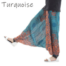 画像をギャラリービューアに読み込む, サルエルパンツ メンズ レディース アラジンパンツ レーヨン フローラル タイパンツ ユニセックス オールインワン M