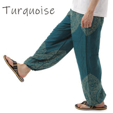 画像をギャラリービューアに読み込む, アジアンパンツ サルエルパンツ アラジンパンツ エスニック メンズ レディース タイパンツ ユニセックス AP-2021C G