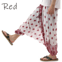 画像をギャラリービューアに読み込む, サルエルパンツ メンズ レディース アラジンパンツ レーヨン ドロップ柄 タイパンツ ユニセックス オールインワン G