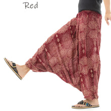 画像をギャラリービューアに読み込む, サルエルパンツ メンズ レディース アラジンパンツ レーヨン アジアン柄 タイパンツ ユニセックス オールインワン G