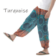 画像をギャラリービューアに読み込む, アジアンパンツ サルエルパンツ アラジンパンツ エスニック メンズ レディース タイパンツ ユニセックス AP-P1265-4M