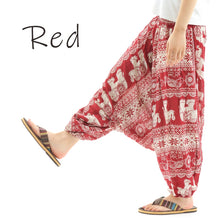 画像をギャラリービューアに読み込む, サルエルパンツ メンズ レディース アラジンパンツ レーヨン ゾウE タイパンツ ユニセックス オールインワン M