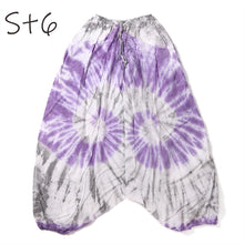 画像をギャラリービューアに読み込む, タイダイ サルエルパンツ アラジンパンツ メンズ レディース タイパンツ アジアンパンツ TD-ST G