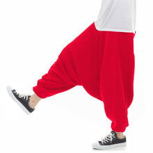 画像をギャラリービューアに読み込む, サルエルパンツ アラジンパンツ もこもこ裏起毛 スウェット メンズ レディース パジャマ もこもこ オールインワン ユニセックス エスニック アジアン オリエンタル ダンス 衣装 イベント M