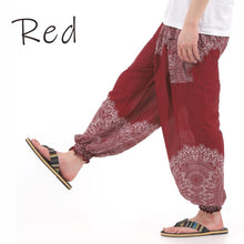 画像をギャラリービューアに読み込む, アジアンパンツ タイパンツ サルエルパンツ メンズ レディース ユニセックス 幅広ゴム エスニック SS-JD1612 M