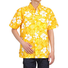 画像をギャラリービューアに読み込む, アロハシャツ メンズ レディース キッズ ハイビスカス ハワイ 沖縄 イベント 祭り ユニフォーム G A