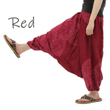 画像をギャラリービューアに読み込む, サルエルパンツ メンズ レディース アラジンパンツ レーヨン ペイズリー柄 2021C タイパンツ ユニセックス オールインワン M