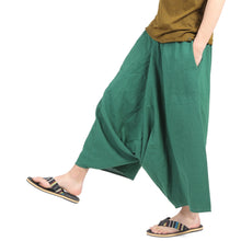 画像をギャラリービューアに読み込む, ガウチョパンツ 袴パンツ 無地 ワイドパンツ メンズ レディース エスニック サルエルパンツ アラジンパンツ スカンツ タイパンツ G