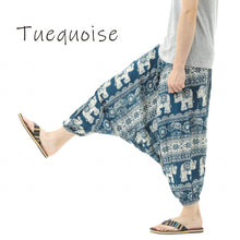 画像をギャラリービューアに読み込む, サルエルパンツ メンズ レディース アラジンパンツ レーヨン ゾウE タイパンツ ユニセックス オールインワン G