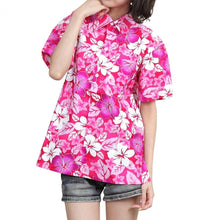 画像をギャラリービューアに読み込む, アロハシャツ メンズ レディース キッズ ハイビスカス ハワイ 沖縄 イベント 祭り ユニフォーム G A