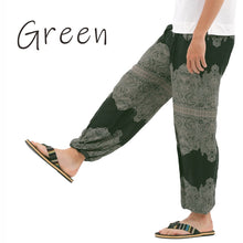 画像をギャラリービューアに読み込む, アジアンパンツ サルエルパンツ アラジンパンツ エスニック メンズ レディース タイパンツ ユニセックス AP-452C G