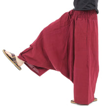 画像をギャラリービューアに読み込む, ガウチョパンツ 袴パンツ 無地 ワイドパンツ メンズ レディース エスニック サルエルパンツ アラジンパンツ スカンツ タイパンツ G
