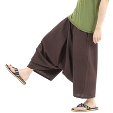 画像をギャラリービューアに読み込む, ガウチョパンツ 袴パンツ 無地 ワイドパンツ メンズ レディース エスニック サルエルパンツ アラジンパンツ スカンツ タイパンツ M