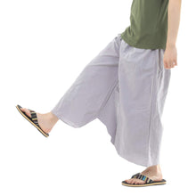 画像をギャラリービューアに読み込む, ガウチョパンツ 袴パンツ 無地 ワイドパンツ メンズ レディース エスニック サルエルパンツ アラジンパンツ スカンツ タイパンツ M