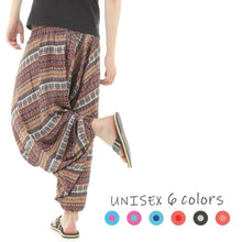 画像をギャラリービューアに読み込む, サルエルパンツ メンズ レディース アラジンパンツ レーヨン タイパンツ ユニセックス オールインワン PS-ボヘミアンM