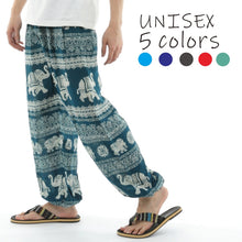 画像をギャラリービューアに読み込む, アジアンパンツ タイパンツ サルエルパンツ メンズ レディース ユニセックス 幅広ゴム エスニック SS-ST4631 M