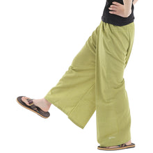 画像をギャラリービューアに読み込む, タイパンツ エスニックパンツ コットン ヒモ仕様 ストライプ 袴パンツ ユニセックス メンズ レディース フィッシャーマンパンツ M