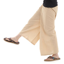 画像をギャラリービューアに読み込む, タイパンツ エスニックパンツ コットン ヒモ仕様 ストライプ 袴パンツ ユニセックス メンズ レディース フィッシャーマンパンツ M