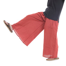 画像をギャラリービューアに読み込む, タイパンツ ゴム仕様 ストライプ ワイドパンツ ユニセックス メンズ レディース エスニック アジアン M