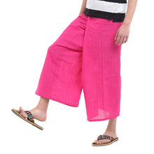 画像をギャラリービューアに読み込む, タイパンツ エスニックパンツ コットン ヒモ仕様 ストライプ 袴パンツ ユニセックス メンズ レディース フィッシャーマンパンツ M